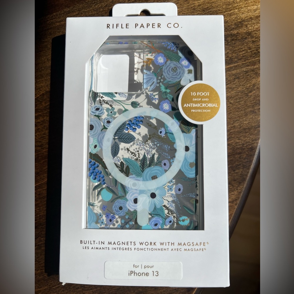 NWT Rifle Paper Co mag safe phone case iPhone 13